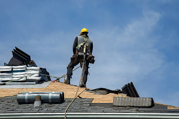 Professional Gutter Installation technician working in Kokomo, IN